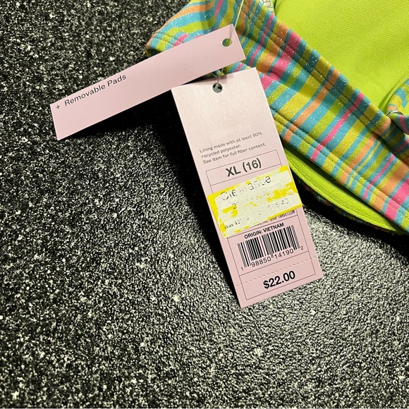 4/$20 NWT Wild Fable Multicolor Striped Bikini Top (XL) - Picture 5 of 7